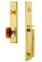 Grandeur Hardware
CARDGRBCA
Carre' One-Piece Handleset with D Grip and Baguette Amber Knob