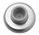 Rockwood409Wrought Concave Wall Stop w/ Rubber Bumper