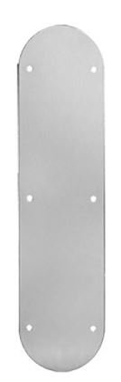 Rockwood70REPush Plate Round Ends 0.50 in. thick