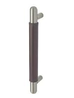 RockwoodRM6180Straight Pull w/ Upholstery Leather Grip 1 in. Diam. Round Ends